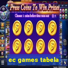 ec games tabela